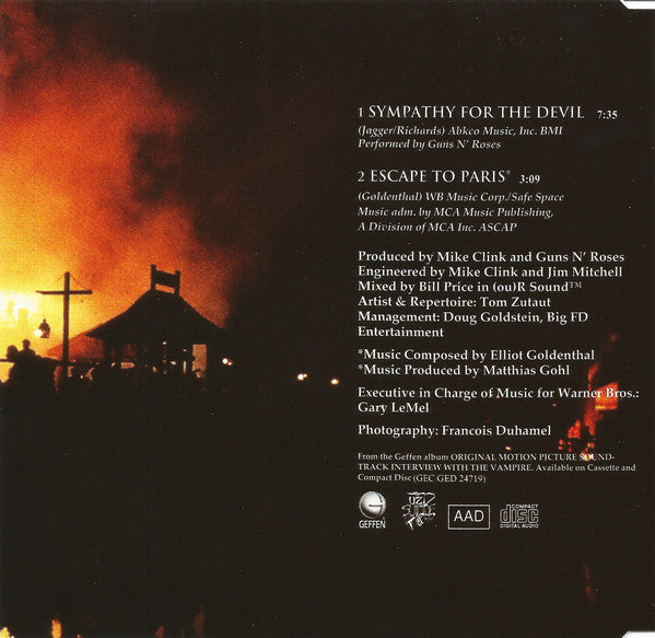 Guns N' Roses : Sympathy For The Devil (CD, Single)