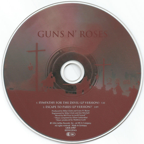 Guns N' Roses : Sympathy For The Devil (CD, Single)