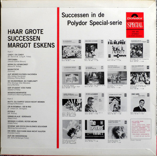 Margot Eskens : Haar Grote Successen (LP, Comp)