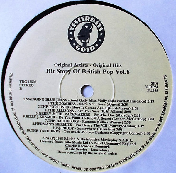 Various : The Hit Story Of British Pop Vol.8 (LP, Comp)