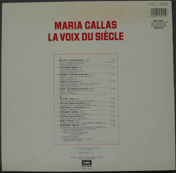 Maria Callas : La Voix Du Siècle (LP, Comp)