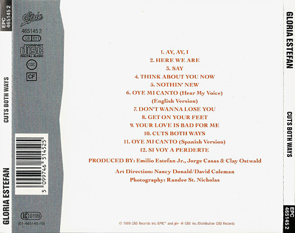 Gloria Estefan : Cuts Both Ways (CD, Album)