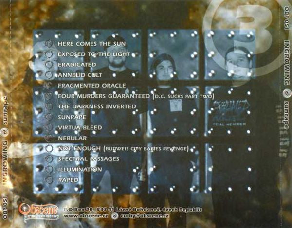 Ingrowing : Sunrape (CD, Album)
