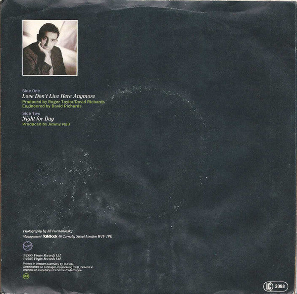 Jimmy Nail : Love Don't Live Here Anymore (7", Single, Club)