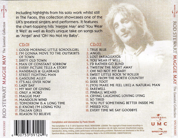 Rod Stewart : Maggie May (The Essential Collection) (2xCD, Comp, RE, Arv)