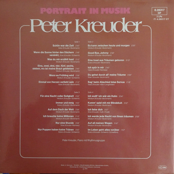 Peter Kreuder : Portrait In Musik (2xLP, Comp, RE, Gat)