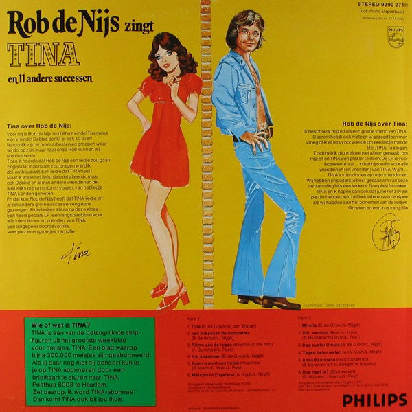 Rob de Nijs : Tina En 11 Andere Successen (LP, Comp, Promo)