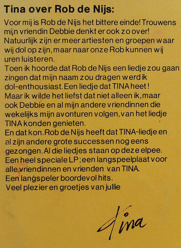 Rob de Nijs : Tina En 11 Andere Successen (LP, Comp, Promo)