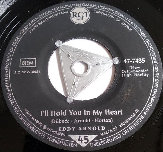 Eddy Arnold : I'll Hold You In My Heart / Chip Off The Old Block (7")