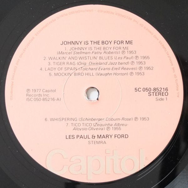 Les Paul & Mary Ford : Johnny Is The Boy For Me (LP, Comp)
