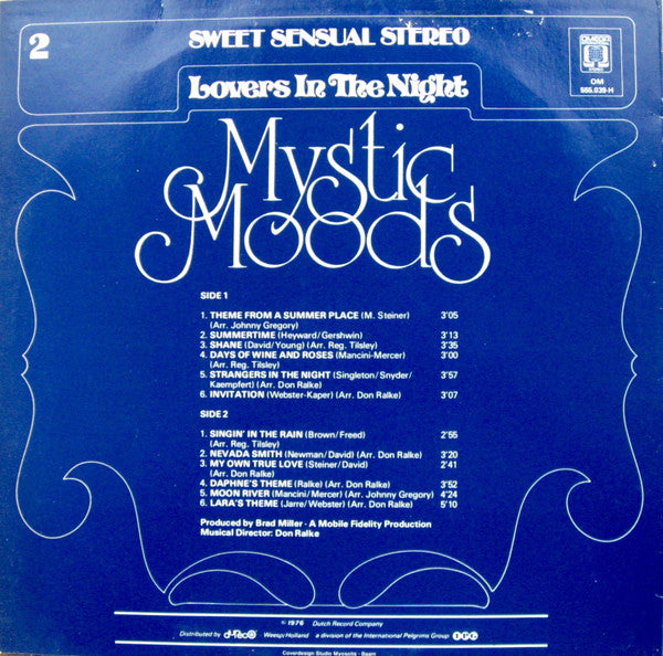 The Mystic Moods Orchestra : Lovers In The Night (LP, Album, RE)