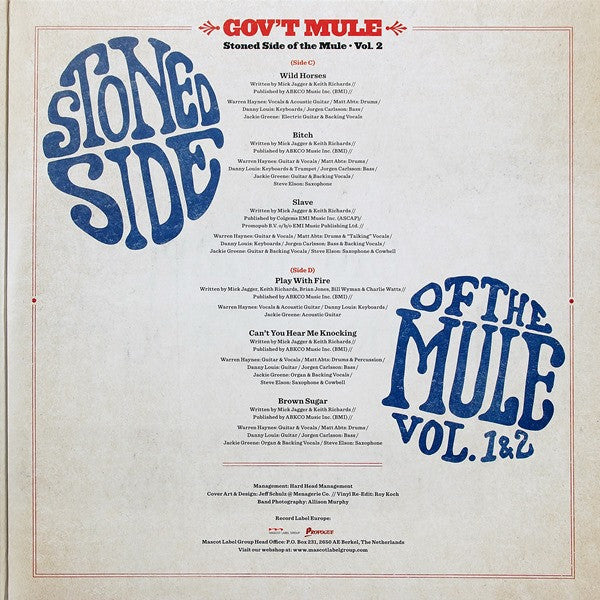 Gov't Mule : Stoned Side Of The Mule - Vol.1 & 2 (LP, Album + LP, Album)