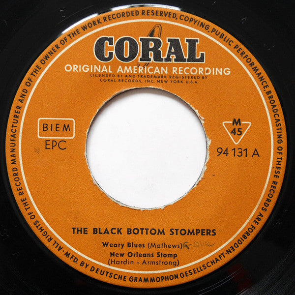 Louis Armstrong ♦ Johnny Dodds : The Black Bottom Stompers Feat. Louis Armstrong / The Beale Street Washboard Band Featuring Johnny Dodds (7", EP)