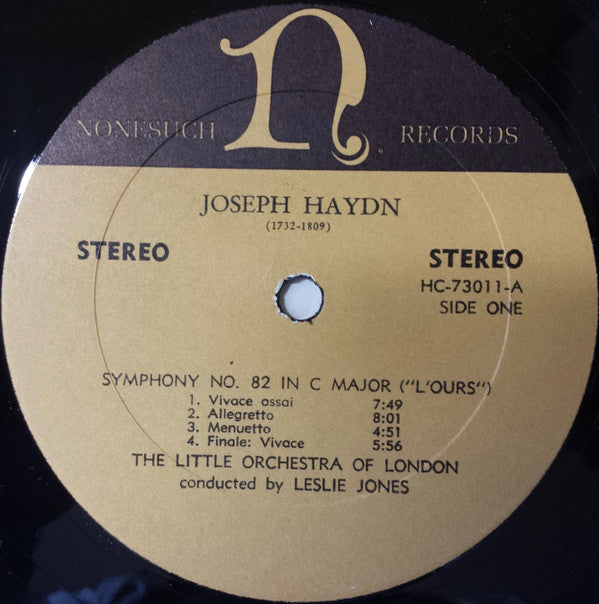 Joseph Haydn, The Little Orchestra Of London, Leslie Jones : The Six "Paris" Symphonies  (3xLP, Album)