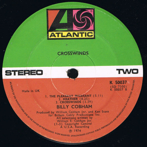 Billy Cobham : Crosswinds (LP, Album)