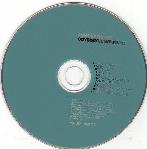 Powderfinger - Odyssey Number Five (CD) - Discords.nl