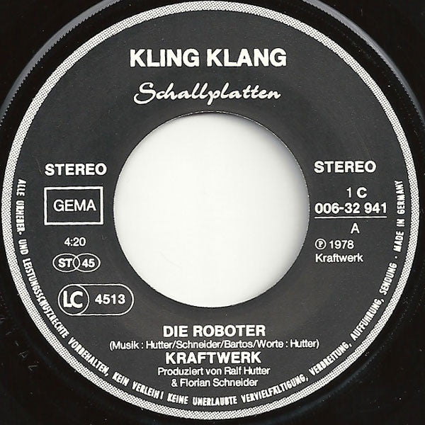 Kraftwerk - Die Roboter (7-inch Single Tweedehands) - Discords.nl