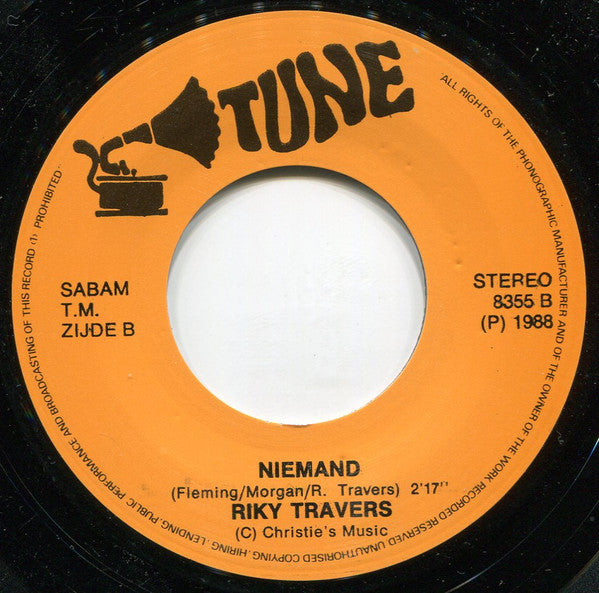 Ricky Travers : Love, Love, Love / Niemand (7")