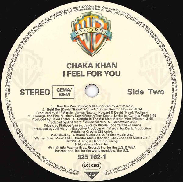 Chaka Khan : I Feel For You (LP, Album)