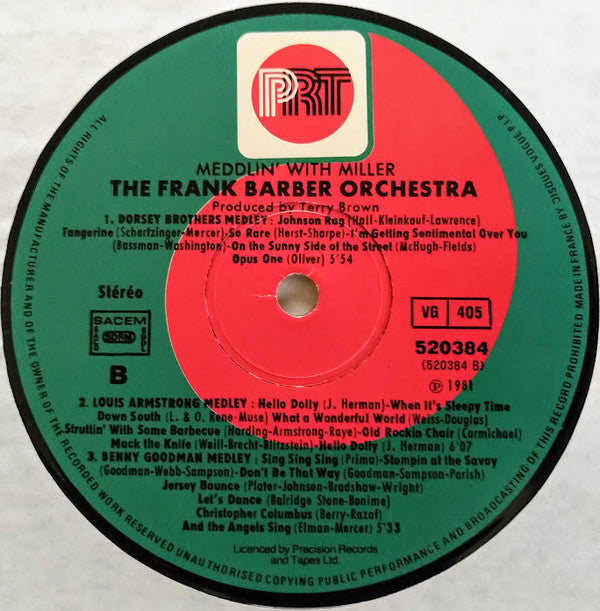 The Frank Barber Orchestra : Meddlin' With Miller (LP, Album)