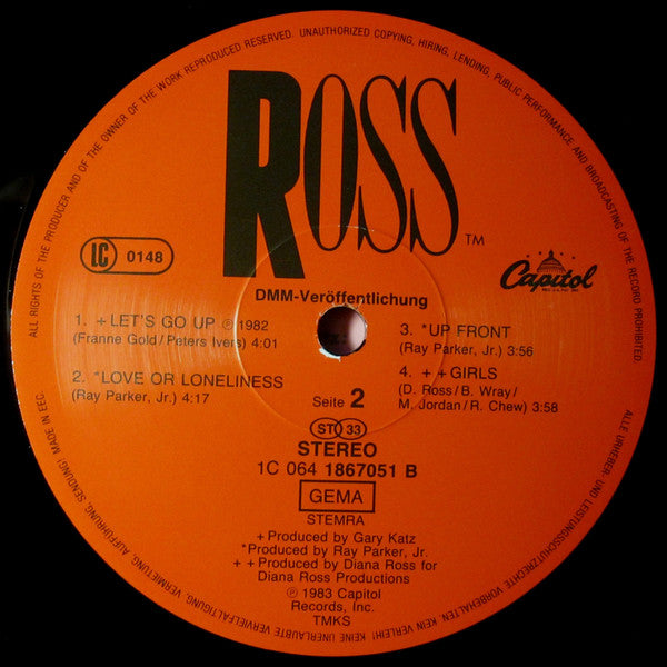 Diana Ross : Ross (LP, Album, DMM)