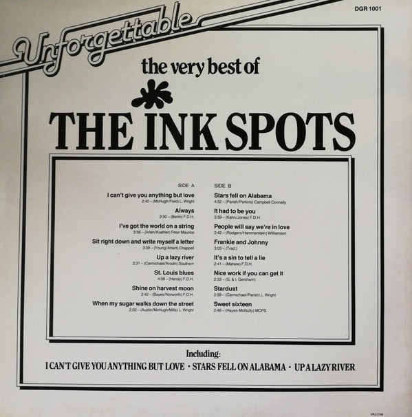 The Inkspots* : The Very Best Of "The Ink Spots" (LP, Comp)