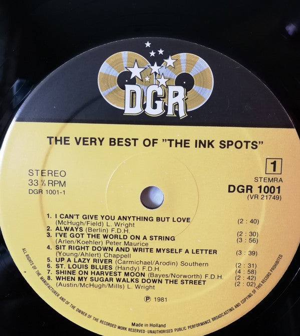 The Inkspots* : The Very Best Of "The Ink Spots" (LP, Comp)