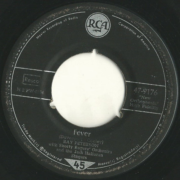 Ray Peterson With Shorty Rogers And His Orchestra And The Jack Halloran Singers : Fever (7")
