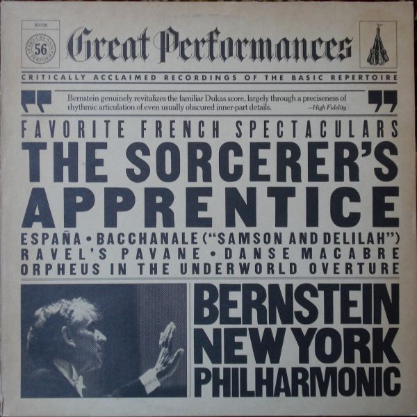Various - Leonard Bernstein, The New York Philharmonic Orchestra : Favorite French Spectaculars (LP, Comp, RM)
