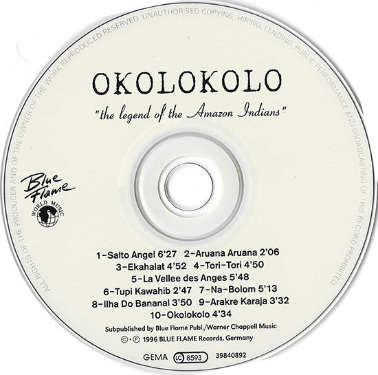 Okolokolo : The Legend Of The Amazon Indians (CD, Album)