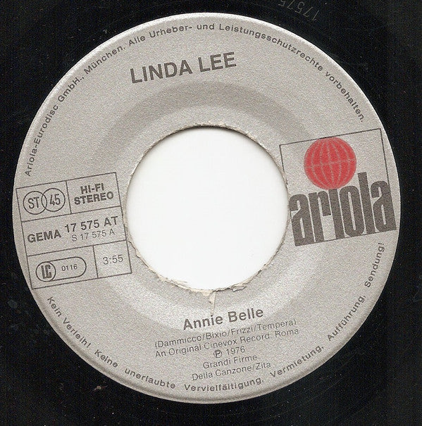 Linda Lee (2) : Annie Belle / Snare (7", Single)