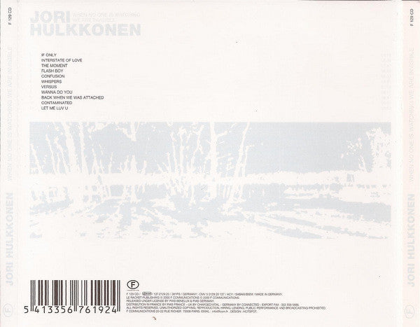 Jori Hulkkonen - When No One Is Watching We Are Invisible (CD Tweedehands) - Discords.nl