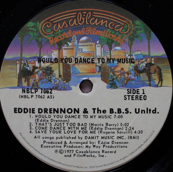 Eddie Drennon & The B.B.S. Unlimited : Would You Dance To My Music (LP, Album)