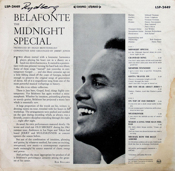 Harry Belafonte : The Midnight Special  (LP, Album)