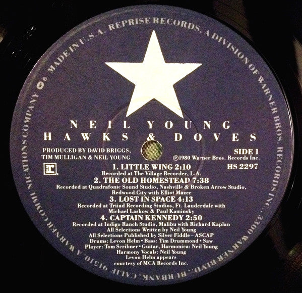 Neil Young : Hawks & Doves (LP, Album)