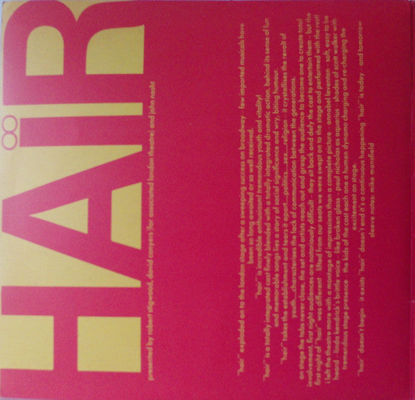 Various : Hair (LP, Album, RP, Gat)