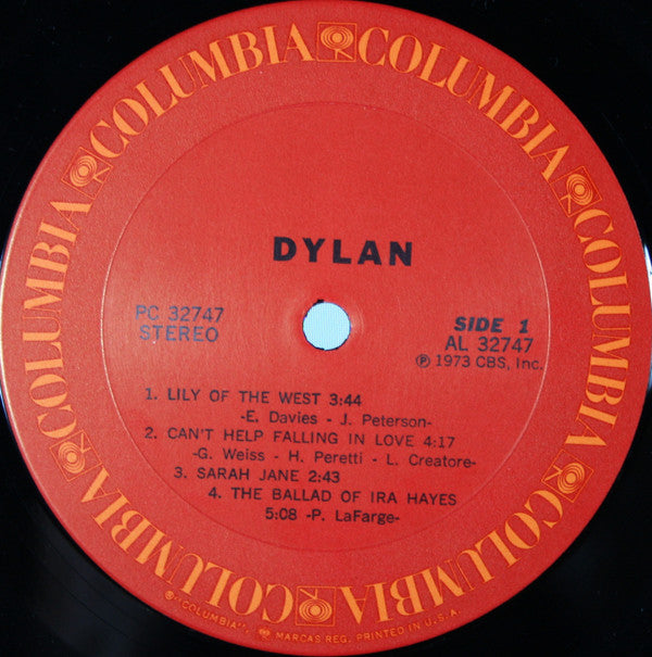 Bob Dylan : Dylan (LP, Album)