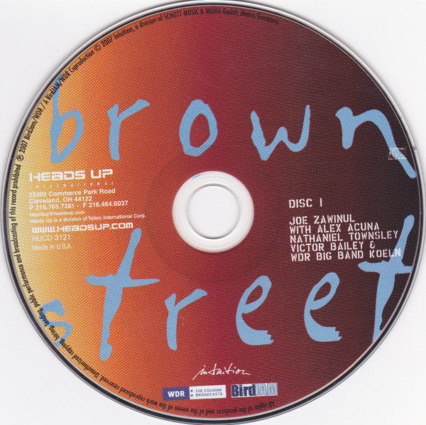 Joe Zawinul : Brown Street (2xCD, Album)