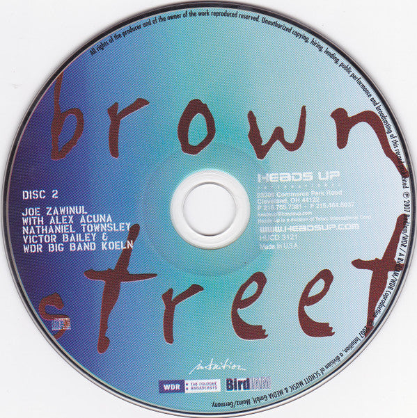 Joe Zawinul : Brown Street (2xCD, Album)