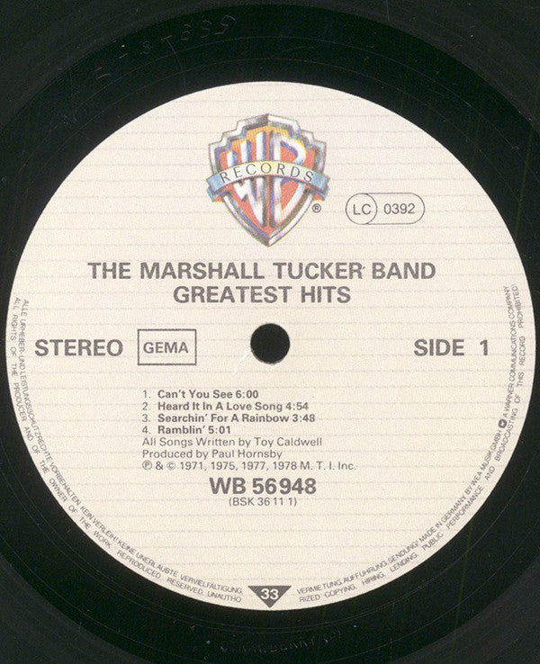 The Marshall Tucker Band : Greatest Hits (LP, Comp, RE)