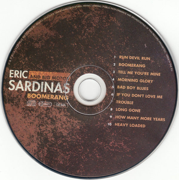 Eric Sardinas And Big Motor : Boomerang (CD, Album)