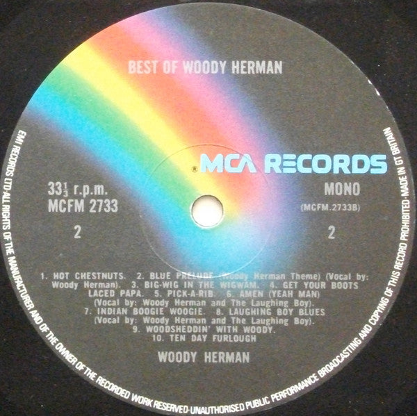 Woody Herman : The Best Of Woody Herman (LP, Comp, Mono)