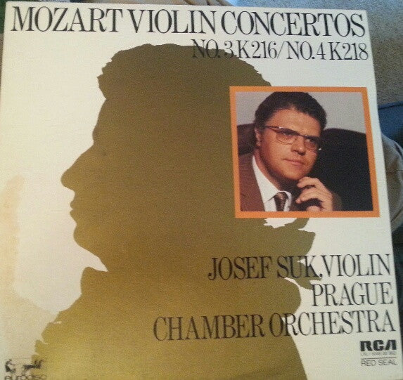 Wolfgang Amadeus Mozart, Josef Suk, Prague Chamber Orchestra : Mozart Violin Concertos No. 3 K216 / No. 4 K218 (LP)