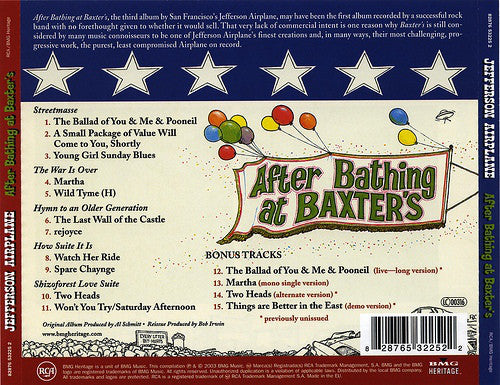 Jefferson Airplane : After Bathing At Baxter's (CD, Album, Mono, RE, RM)