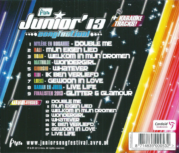 Various : Junior Songfestival '13 (CD, Album)