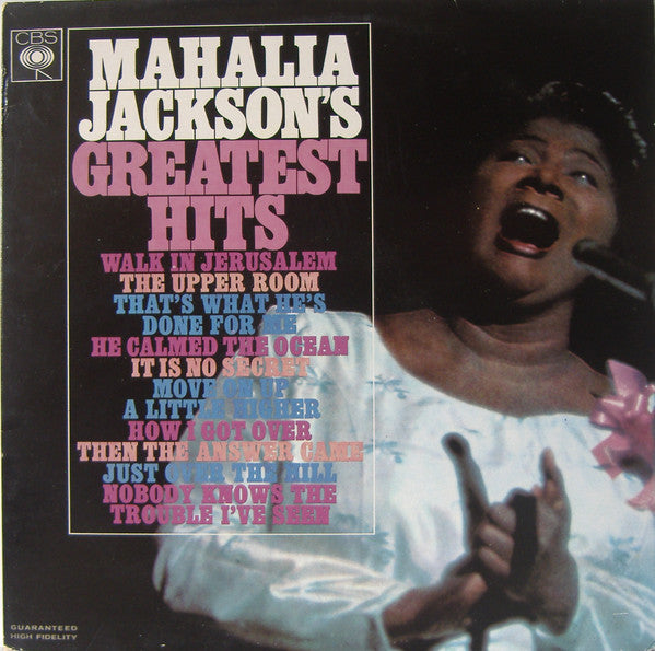 Mahalia Jackson : Mahalia Jackson's Greatest Hits (LP, Comp, RE, Sun)