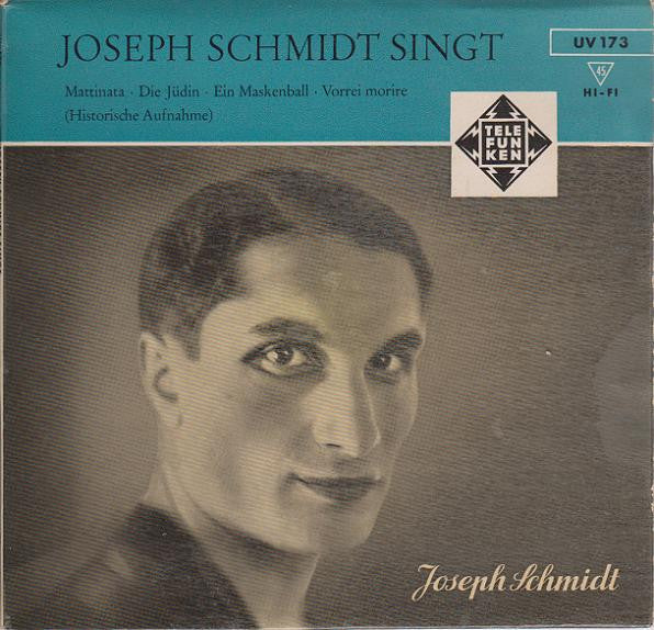 Joseph Schmidt : Joseph Schmidt Singt (7", EP)