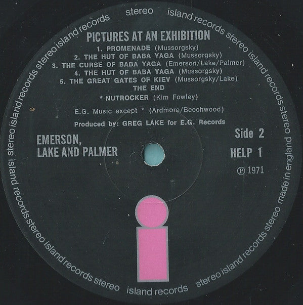 Emerson, Lake & Palmer : Pictures At An Exhibition (LP, Album, Gat)