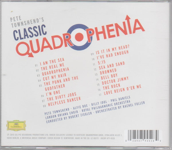 The Royal Philharmonic Orchestra : Pete Townshend's Classic Quadrophenia (CD, Album)