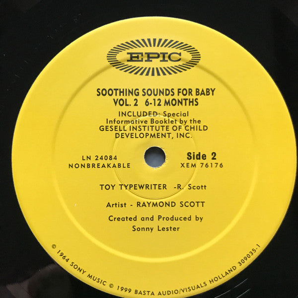 Raymond Scott : Soothing Sounds For Baby Volume II (6-12 Months) (LP, RE)